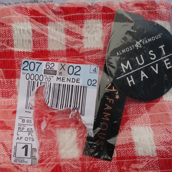 Cute Womens Straight Neck Plaid Blouse - Picture 7 of 7